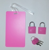 Комплект из 2-х замков с ключами и багажной биркb KORJO ID 04