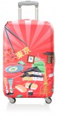 Чехол для чемодана LOQI LUGGAGE COVER M - URBAN Tokyo